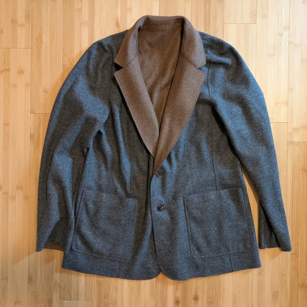 Lafayette 148 Rozella Reversible Blazer Wool Cashmere Loro Piana Fabric 12 - Picture 5 of 7